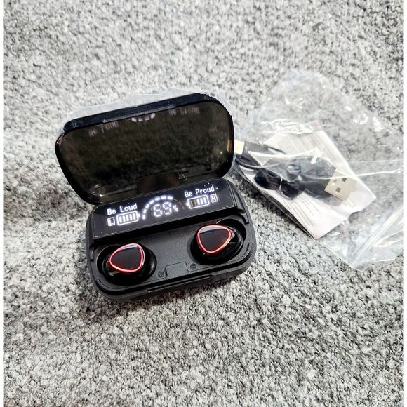 M10 True Wireless Earbuds with Charging Case – (NEW) - Picture 3 of 5